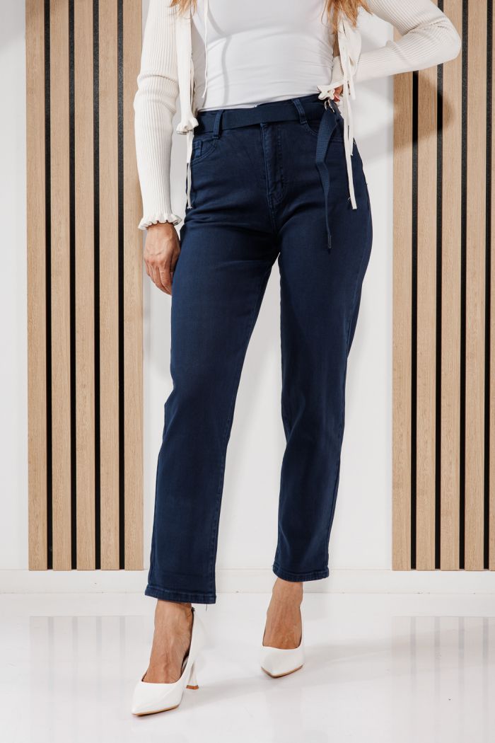 Női Baggy Fit Farmernadrágok Sarah Kék #A1464