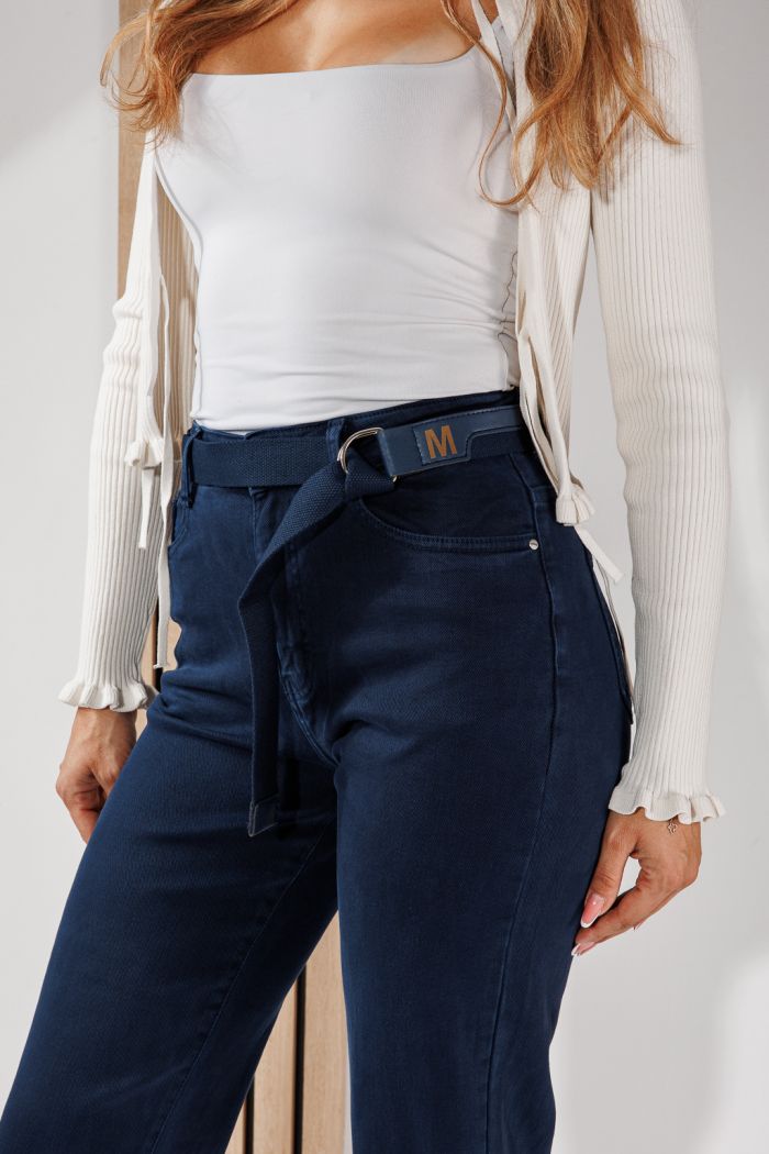 Női Baggy Fit Farmernadrágok Sarah Kék #A1464