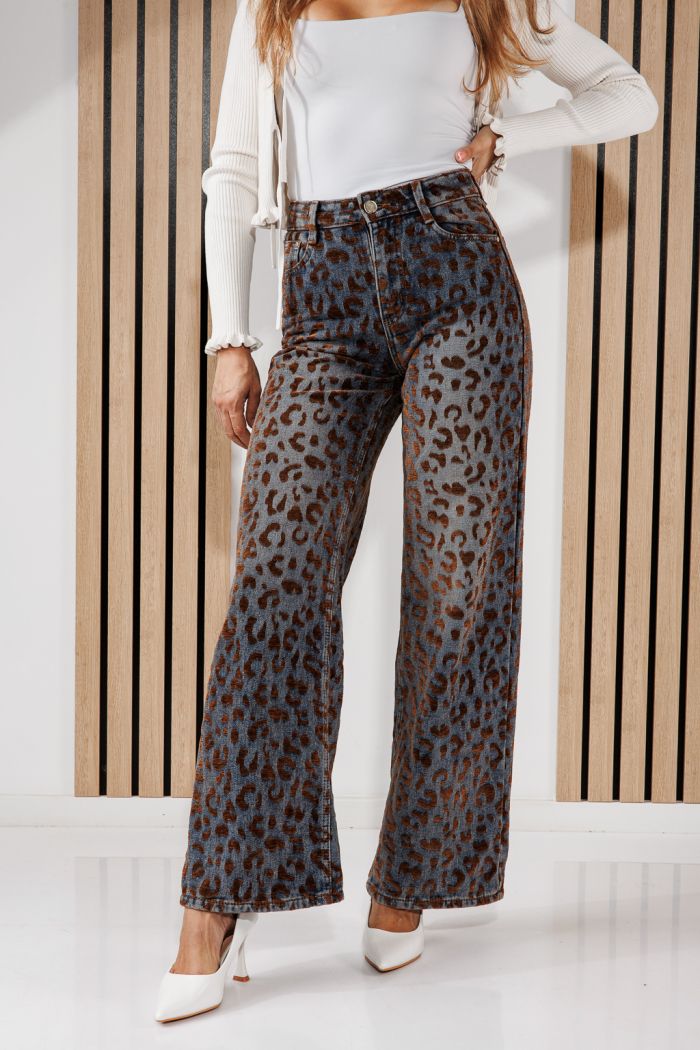 Női Wide Leg Farmernadrágok Maya Kék #A1452