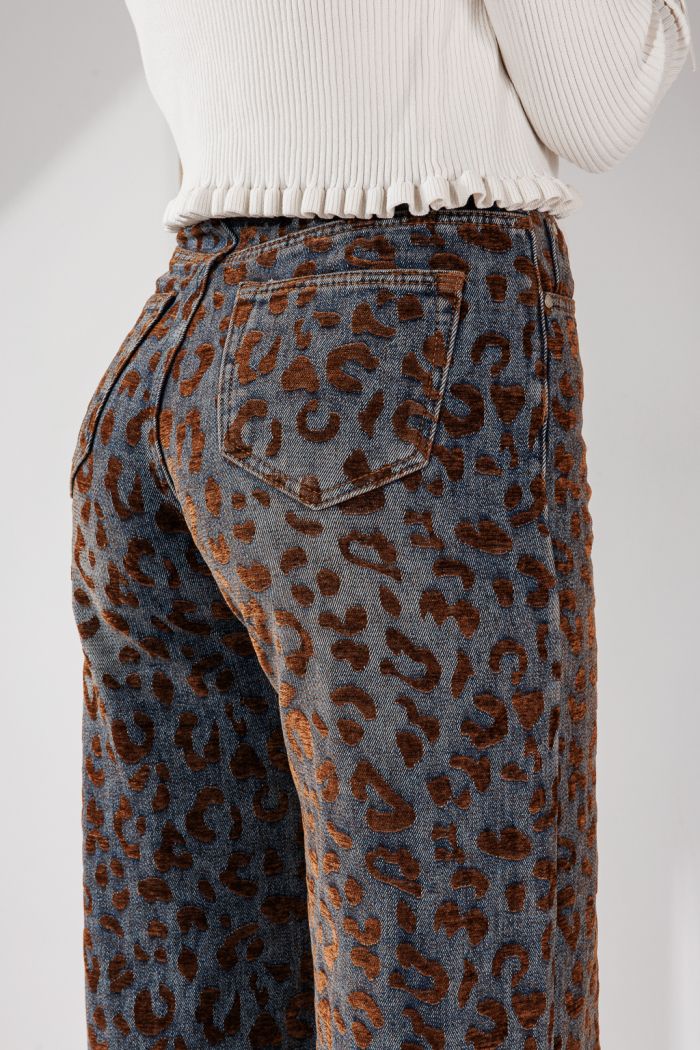 Női Wide Leg Farmernadrágok Maya Kék #A1452