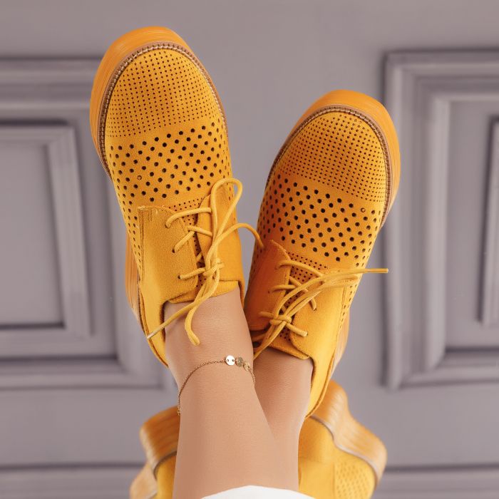 Alkalmi cipő sárga Celia #4783M