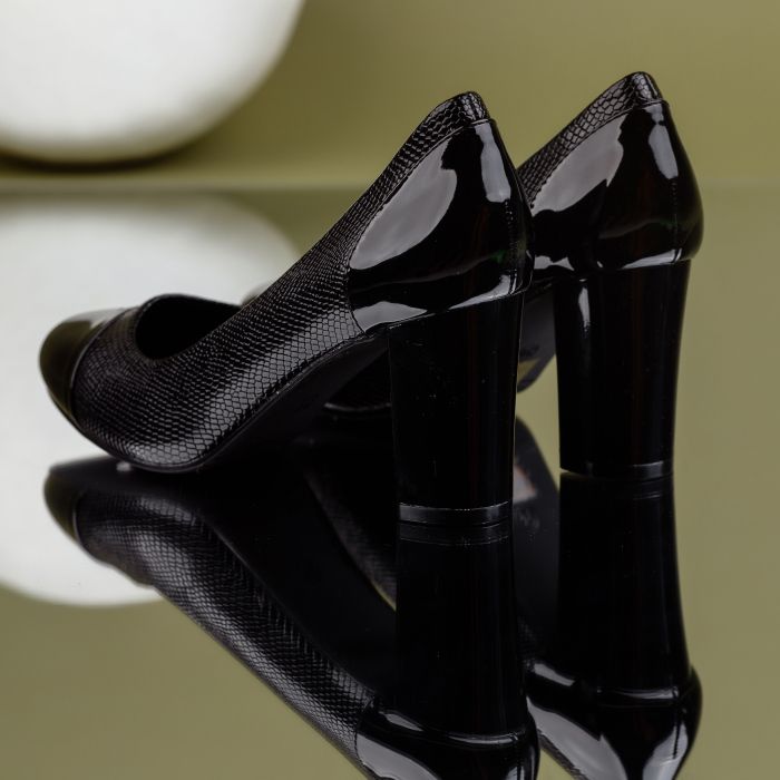 Magas sarkú cipő Fekete  Samara #7049M