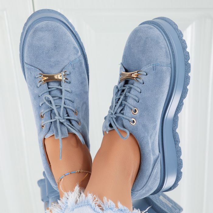 Alkalmi cipő Kék Cassie #7377M