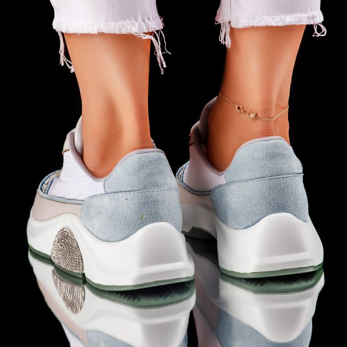 Дамски спортни обувки Beverly Бял #7443M