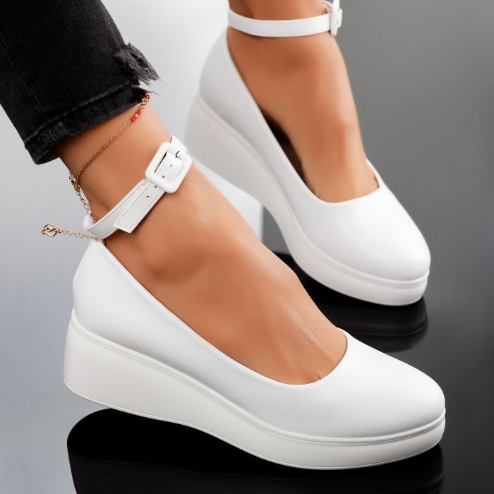 Alkalmi cipő Fehér Aimee #8960M