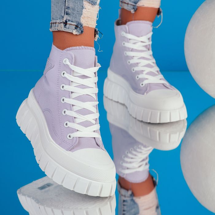 Дамски спортни обувки Alison лилаво #9147