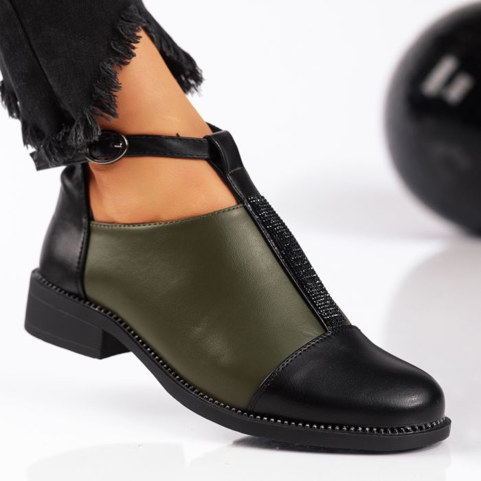Ежедневни дамски обувки Ana зелено #9317