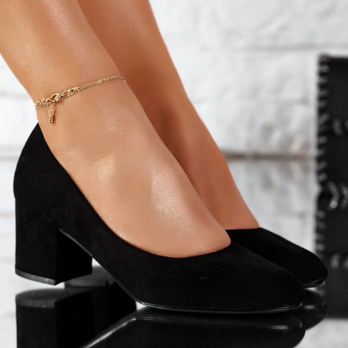 Дамски обувки с токчета Emotion Черен #9627
