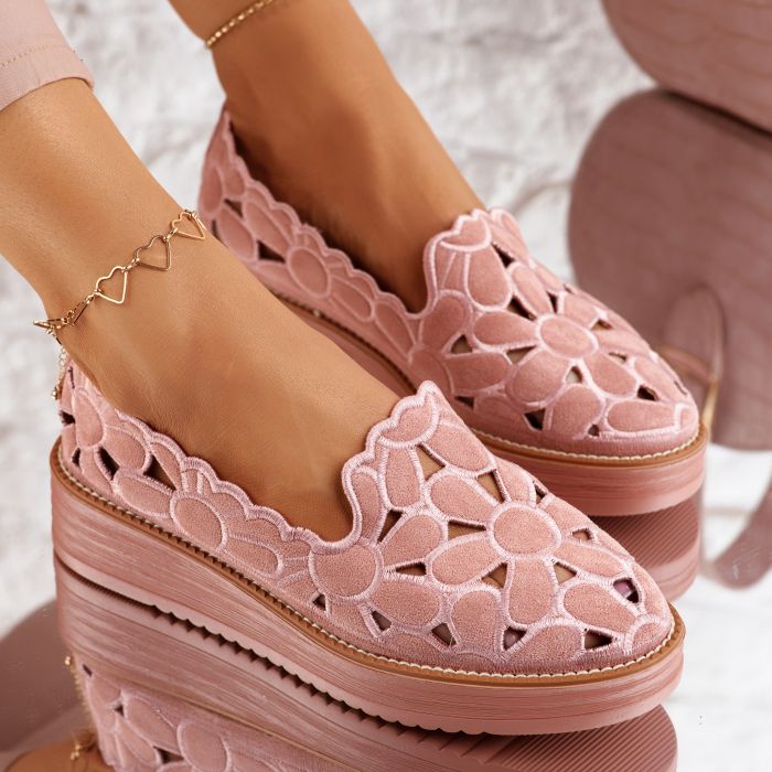 Alkalmi cipő rózsaszín Gemma #9828