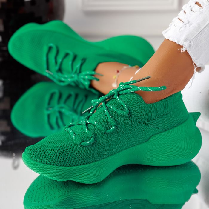  Ilinca Női Zöld Sportcipő #11198