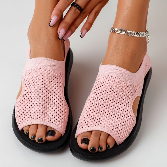 Дамски сандали Face розово #11624