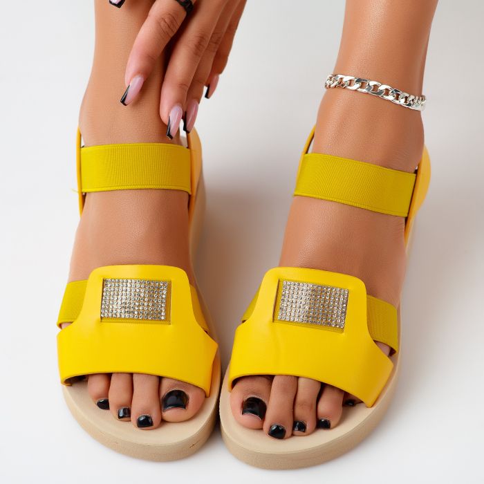 Дамски сандали Lane /жълт #11610