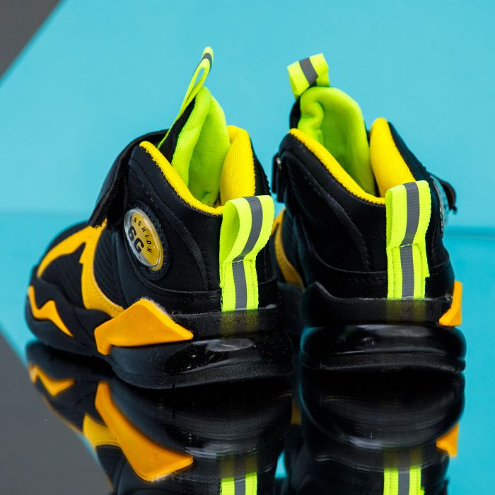 Спортни обувки за деца David черен/Жълто #12129