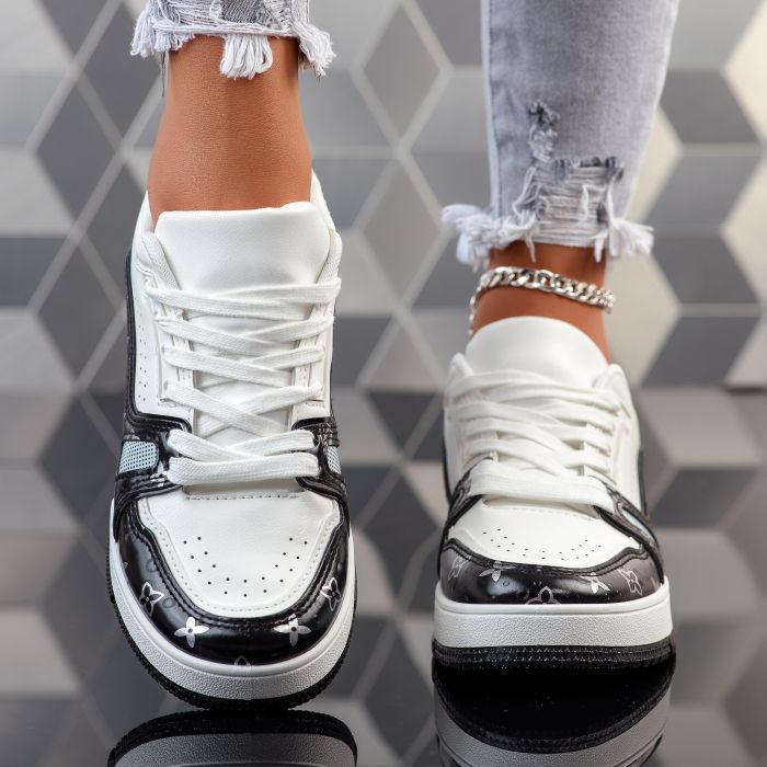 Дамски спортни обувки Phelipe черен/Бяло #12008