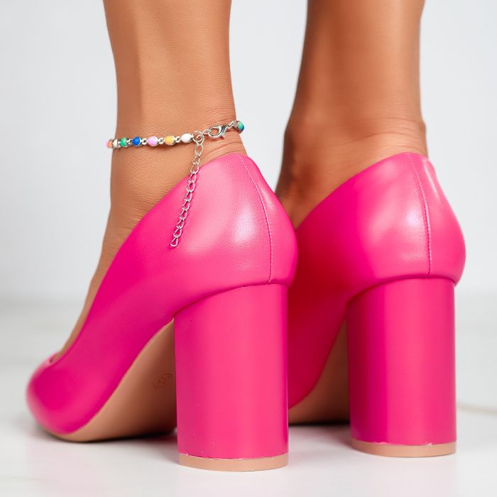 Дамски обувки с ток Alisa Фуксия #12354