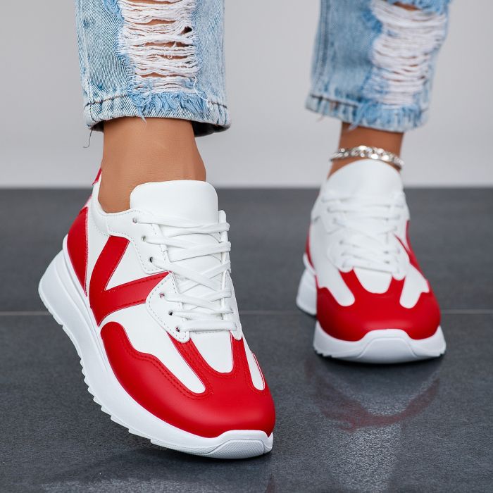 Дамски спортни обувки Selena червен #12506
