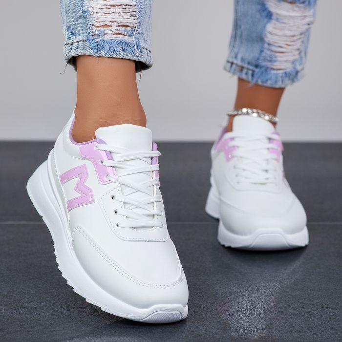 Дамски спортни обувки Mia лилаво  #12502