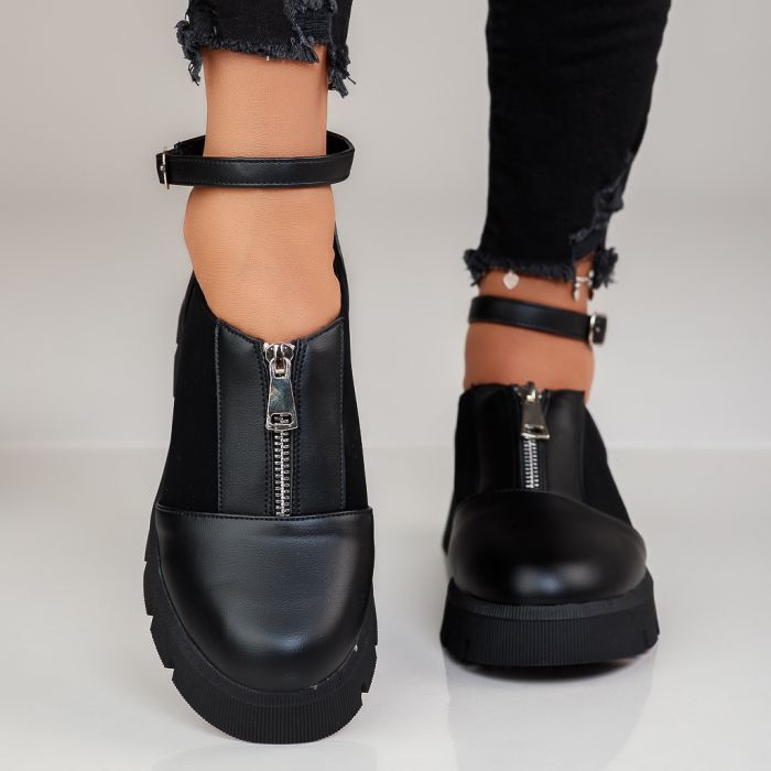 Pantofi Casual Dama Nero Negri #12548